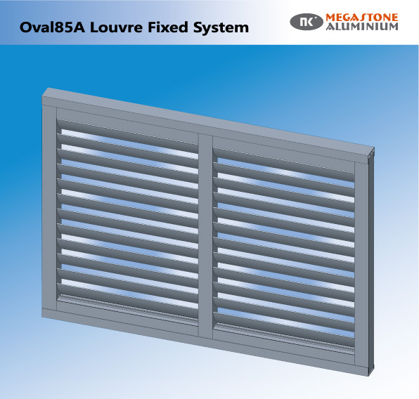 Oval85A Louvre Fixed System
